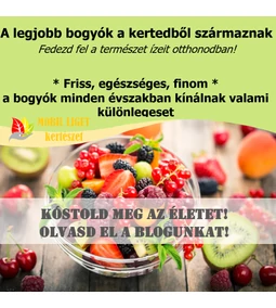 A legjobb bogyók a kertedből származnak