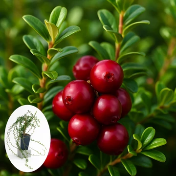 Tőzegáfonnyabokor érett terméssel Tőzegáfonnyabokor érett terméssel