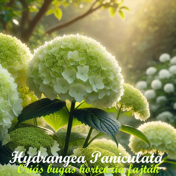 Bugás hortenzia - Hydrangea paniculata fajták (Bordó)